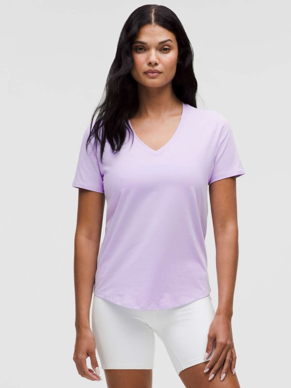 Lululemon Love V-Neck SS T-Shirt – Lavender Frost – 6